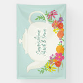 Banderoles Baby shower Tea Party (Verticale)