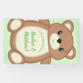 Banderoles Baby shower Teddy Bear (Horizontal)