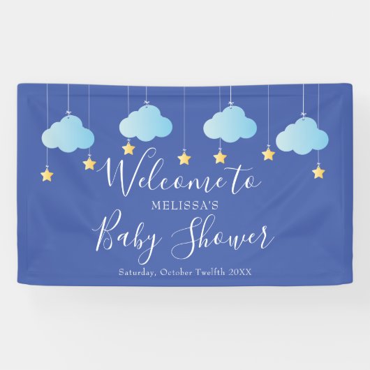 Banderoles Baby shower Twinkle Twinkle / Accueil Sprinkle (Horizontal)
