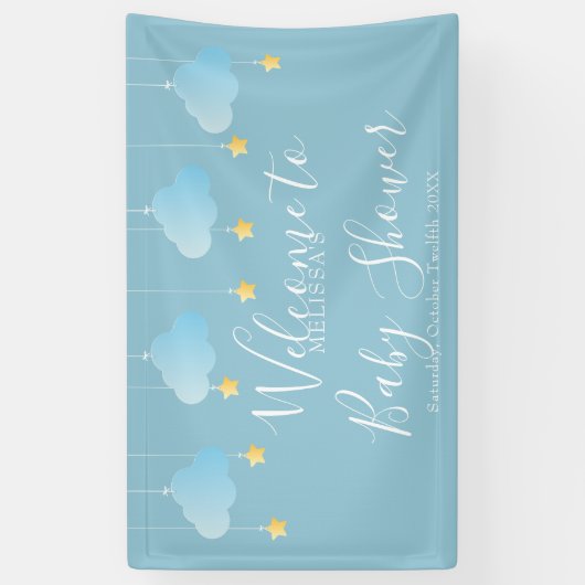 Banderoles Baby shower Twinkle Twinkle / Accueil Sprinkle (Vertical)