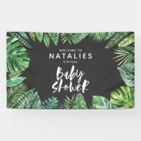 baby shower virtuel de script de feuille de palme 