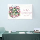 Banderoles Baby shower Whimsical Dino Delight (Salon professionnel)