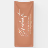 Banderoles Baccalauréat en terre cuite script moderne partie (Vertical)