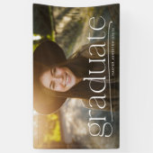 Banderoles Baccalauréat simple avec photo graduation personna (Vertical)