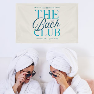 Banderoles Bach Club Moderne Simple Bleu Bachelorette Party