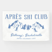 Banderoles Bachelorette de ski moderne (Horizontal)