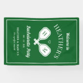 Banderoles Bachelorette dernière Pickleball (Horizontal)