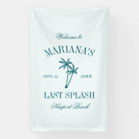 Bachelorette dernière Planche Bleue Palmiers Turqu