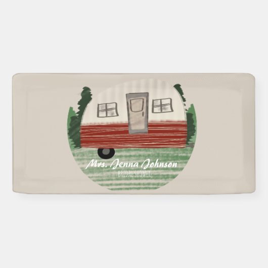 Banderoles Bachelorette Party Camper Mountains Week-end (Horizontal)