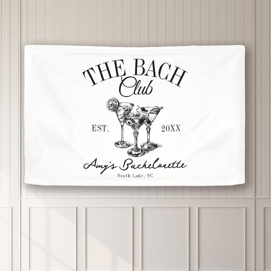 Banderoles Bachelorette Personnalisée Le Club Bach Bridesmaid
