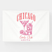 Banderoles Bachelorte rose de Chicago (Horizontal)