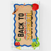 Banderoles Back to School Banners Signs School Event Poster (Vertical)