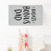 Banderoles Badass Bonus Dad Stepfather Don pour Fête des père (En situation)