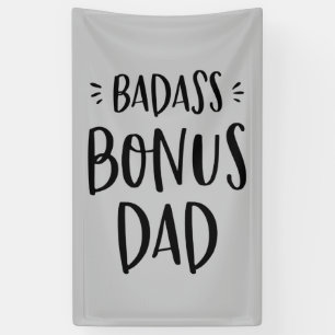 Banderoles Badass Bonus Dad Stepfather Don pour Fête des père