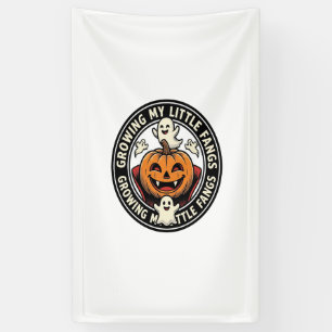 Banderoles Badge de citrouille de vampire faisant pousser mes