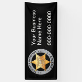 BANDEROLES BADGE DE L'AGENT DE RÉCUPÉRATION FUGITIVE (Vertical)