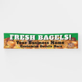 Banderoles Bagel Business Banner - SACS FRAIS personnalisable (Horizontal)