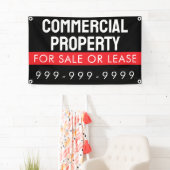 Banderoles Bail commercial personnalisé pour espace de commer (En situation)