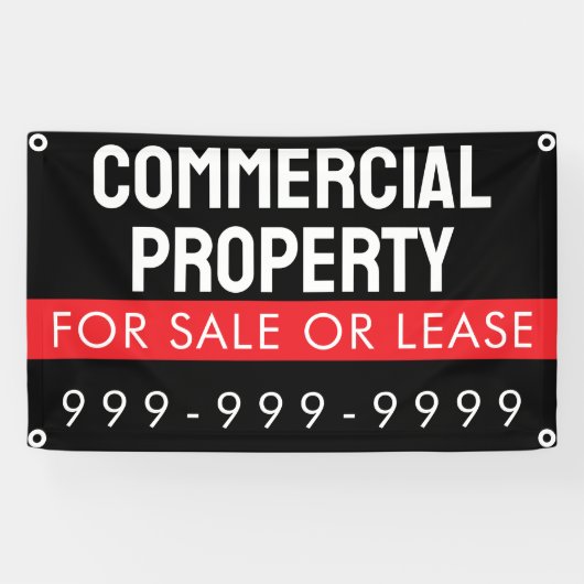 Banderoles Bail commercial personnalisé pour espace de commer (Horizontal)