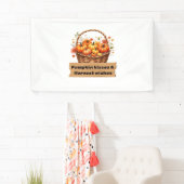 Banderoles Baisers citrouilles et souhaits de récolte Automne (En situation)