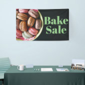 Banderoles Bake Sale Fundraising Table Banner Macarons (Salon professionnel)