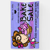 Banderoles \Bake Sale.Publicité Collecte de fonds PromotionCu (Vertical)