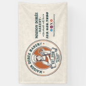 Banderoles Bakery Store Pastry Chef Dessert Sweets Cake Baker (Vertical)