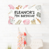 Banderoles Baking Cupcake Décoration Fille Anniversaire fond (En situation)
