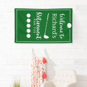 Banderoles Bal de golf de retraite Drapeau moderne (En situation)