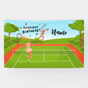 Banderoles Bal de tennis pour le joueur de tennis Anniversair