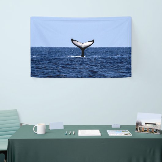 Banderoles Baleine à bosse en océan (Salon professionnel)