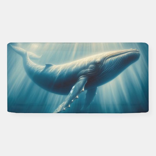 Banderoles baleine côtière/marine (Horizontal)