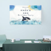 Banderoles Baleine d'un temps Orca fête d'anniversaire banniè (Salon professionnel)