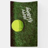 Banderoles Ball de tennis sur l'herbe verte  (Vertical)