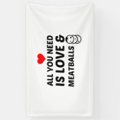 BANDEROLES BALLES DE VIANDE ET AMOUR (Vertical)