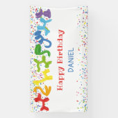 BANDEROLES BALLONS ANIMAUX D'ANNIVERSAIRE (Verticale)