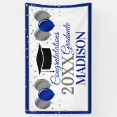 Banderoles Ballons et Félicitations Diplômé (Vertical)