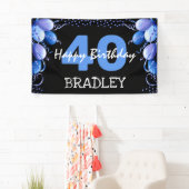 Banderoles Ballons et Parties scintillant Bleus N'importe que (En situation)