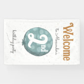 Banderoles Balloon moderne simple 2e anniversaire Bienvenue (Horizontal)