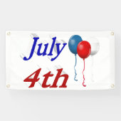 Banderoles Balloons du 4 juillet (Horizontal)