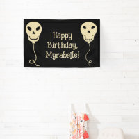Ballotte crâne Goth fête d'anniversaire
