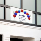 Banderoles Ballotte rouge et bleu Reunion familiale (Bâtiment extérieur)