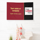 Banderoles Bande commerciale en rouge / noir - Smart Company (Insitu)