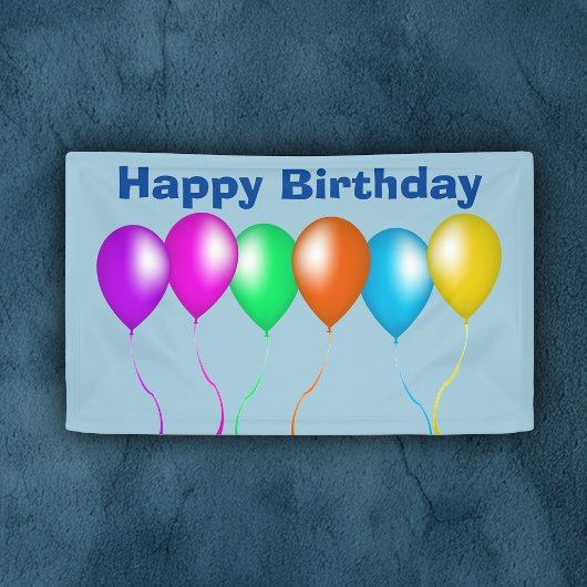 Banderoles Bande de ballons colorée et brillante