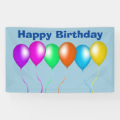 Banderoles Bande de ballons colorée et brillante (Horizontal)