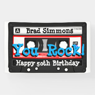 Banderoles Bande de cassette Petro 80 ou mixtape Toute occasi