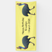 Banderoles Bande dessinée d'oiseau joyeux (Vertical)