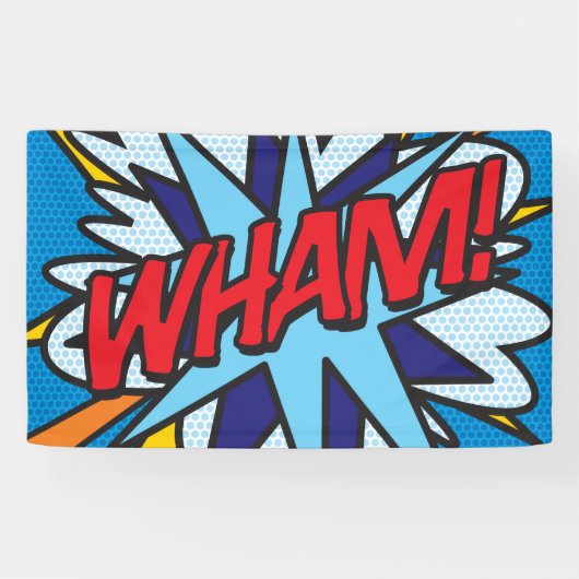 Banderoles Bande dessinée Pop Art WHAM! (Horizontal)