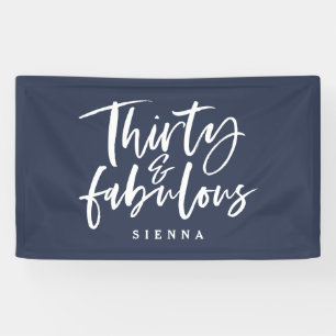 Banderoles Bandeau d'anniversaire fabuleux et de trente ans