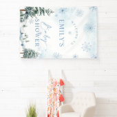 Banderoles Bandeau de bienvenue pour Baby Shower d'hiver (Insitu)